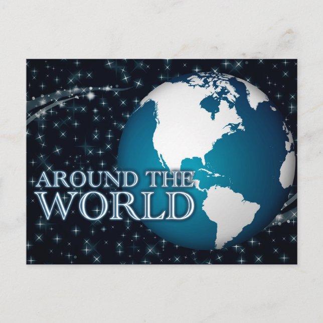 Postal De Invitación alrededor del mundo : starshine (Anverso)