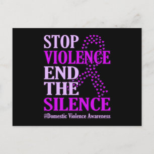 Postal De Invitación Alto a la violencia Apoyo a la violencia doméstica