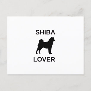 Postal De Invitación amante de shiba