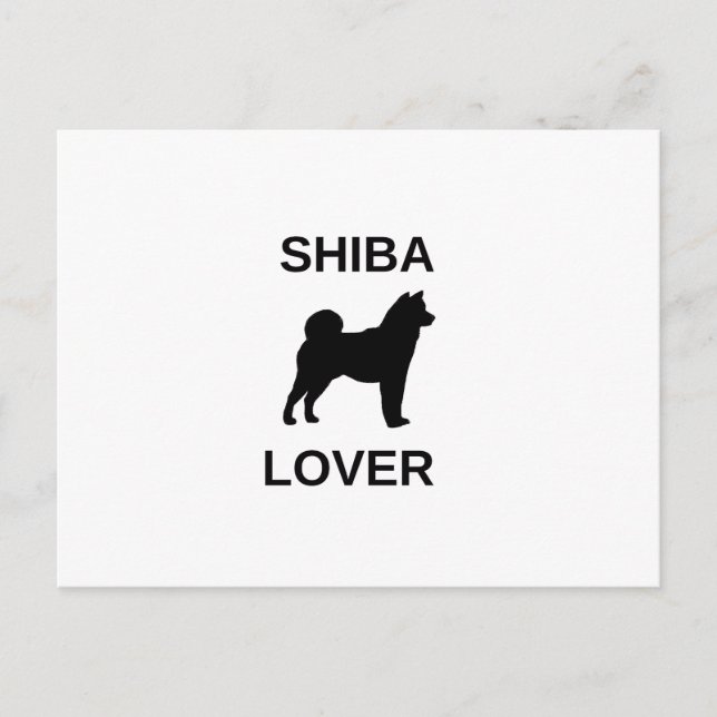 Postal De Invitación amante de shiba (Anverso)