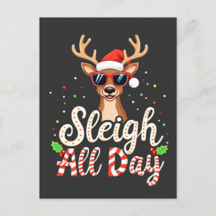 Postal De Invitación Amantes divertidos de los Navidades de renos de Sl