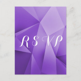 Postal De Invitación Amethyst Jewel Tones Wedding RSVP Postcard