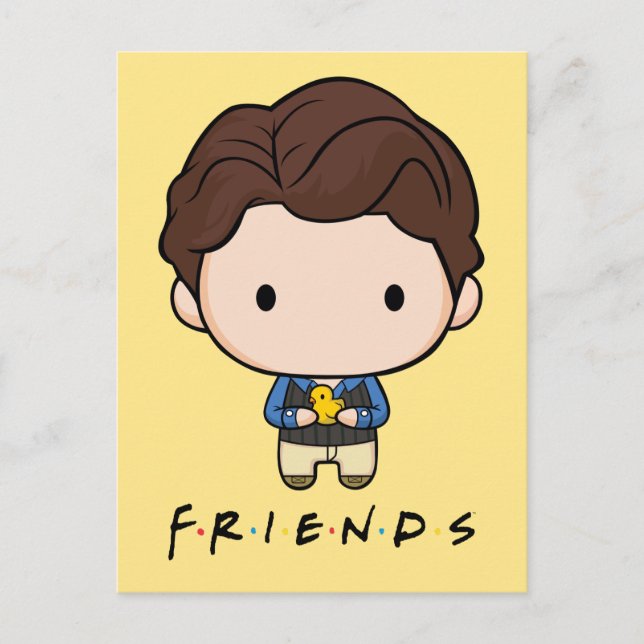 Postal De Invitación AMIGOS™ | Chandler Chibi (Anverso)