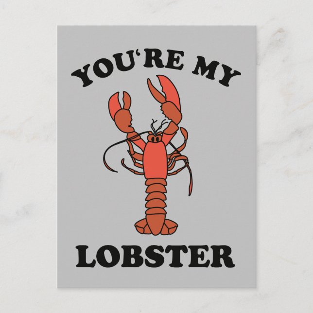 Postal De Invitación AMIGOS™ | Eres mi Lobster (Anverso)