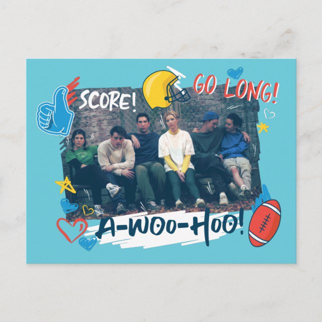 Postal De Invitación AMIGOS™ | Juego de fútbol (Anverso)