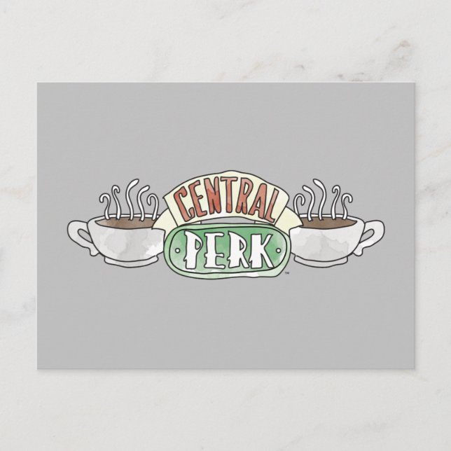 Postal De Invitación AMIGOS™ | Logotipo de acuarela central (Anverso)