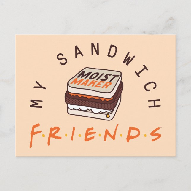 Postal De Invitación AMIGOS™ | Mi sándwich (Anverso)