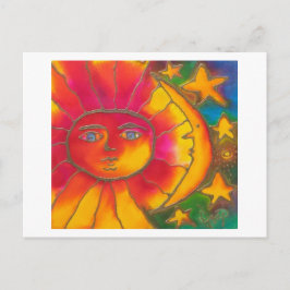 POSTAL DE INVITACIÓN AMOR BAJO LA LUNA SOL Y LAS ESTRELLAS
