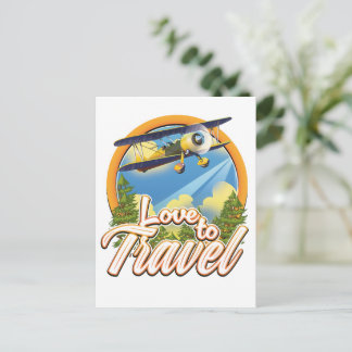 Postal De Invitación Amor por viajar