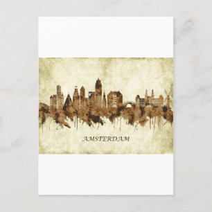 Postal De Invitación Ámsterdam Países Bajos