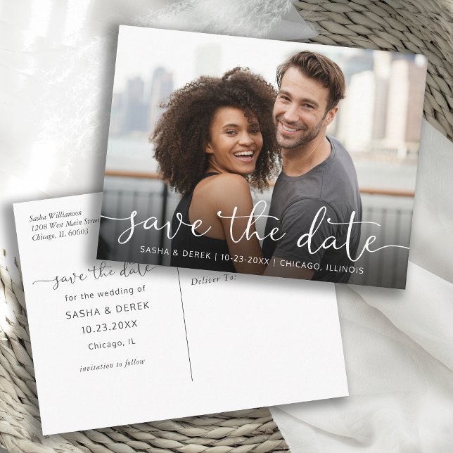 Postal De Invitación Añadir tu boda fotográfica Guardar la fecha (Subido por el creador)