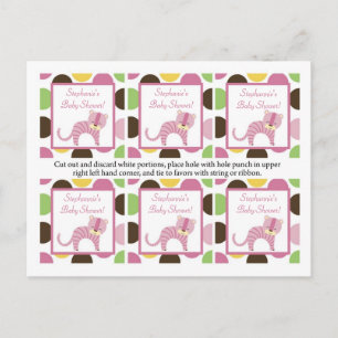 Postal De Invitación Animal del parque zoológico del safari del tigre