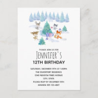 Animales forestales bailando alrededor de un árbol