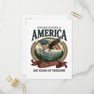 Postal De Invitación Aniversario 250 de América
