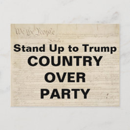 Postal De Invitación Apoyar a Trump por la resistencia de los Fiestas