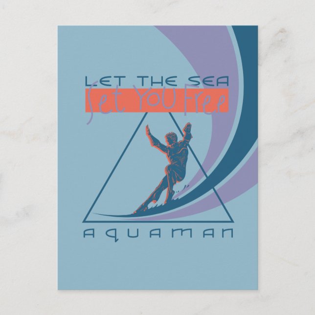 Postal De Invitación Aquaman | Que el mar te libere (Anverso)