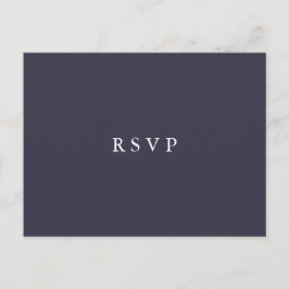 Postal De Invitación Arándano | Floral Boda  ELECCIÓN DE COMIDA RSVP