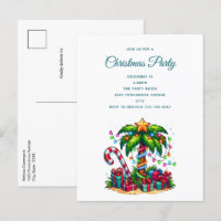 Árbol de palmas de Navidades tropicales