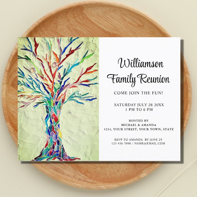 Postal De Invitación Árbol familiar familiar (Subido por el creador)
