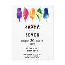 Arcoiris Popsicles Crema de hielo Cumpleaños