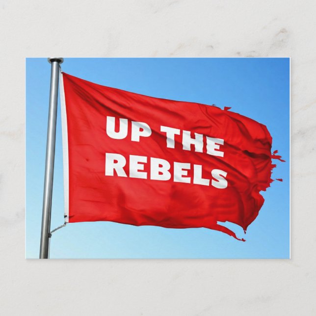 Postal De Invitación Arriba de los rebeldes (Anverso)