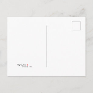 Postal De Invitación Arte de línea de pradera de flores silvestres eleg