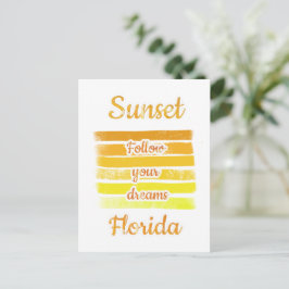 Postal De Invitación Atardecer lindo en Florida