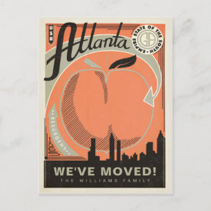 Postal De Invitación Atlanta, Georgia Nos hemos mudado