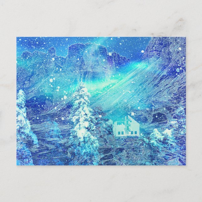 Postal De Invitación Aurora en valles  (Anverso)