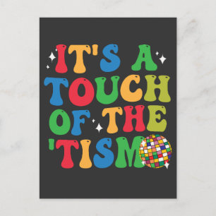 Postal De Invitación Autismo Divertido Es Un Toque De 'Tism Regalo Groo