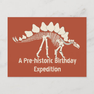 Postal De Invitación Aventura de cumpleaños de Dinosaur