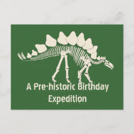 Postal De Invitación Aventura de cumpleaños de Dinosaur Dig