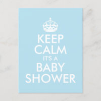 AZUL MANTENER CALMA ES UN BABY SHOWER