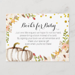 Postal De Invitación Baby Shower de calabaza de oro - Traer un prospect