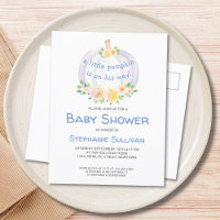 Postal de invitación Baby Shower para los niños ca