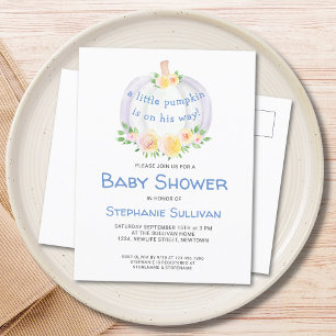 Postal de invitación Baby Shower para los niños ca