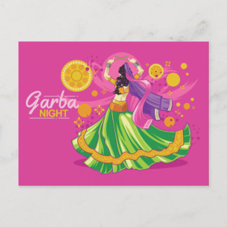 Postal De Invitación Bailarina nocturna Garba, rosa
