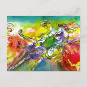 Postal De Invitación Baile y música de mascaradas de carnaval ITALIANO