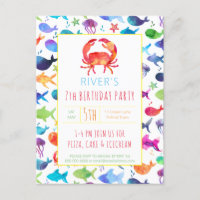 Bajo el mar Arcoiris Fish Birthday Baby Shower