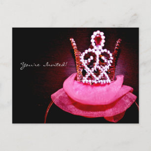 Postal De Invitación Ballerina Crown