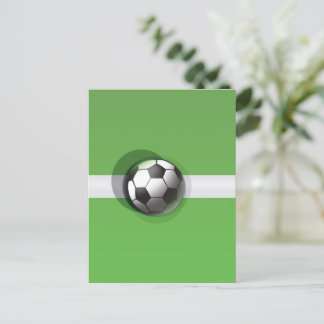 Postal De Invitación Balón de Fútbol
