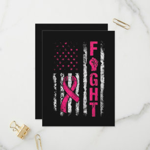 Postal De Invitación Bandera de EE. UU. de Conciencia sobre el Cáncer d