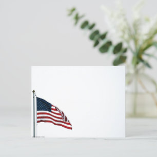 Postal De Invitación Bandera estadounidense 2371