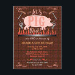Postal De Invitación Barbacoa BBQ Funny Pig Summer Birday Party<br><div class="desc">Estas postales de invitación a la barbacoa o al asado de cerdo son perfectas para cualquier ocasión de fiesta de verano al aire libre, como un cumpleaños o un fiesta de parrilladas en el patio trasero con sus amigos. El diseño muestra un cerdo rosa sobre una chimenea con salchichas sobre...</div>