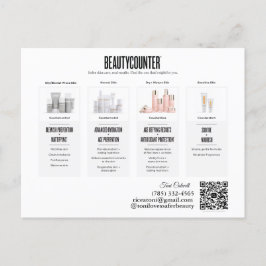 Postal De Invitación Beautycounter Régimen de atención de la piel Invit