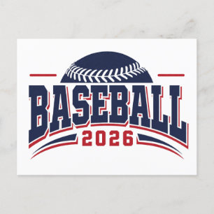 Postal De Invitación Béisbol 2026 - Diseño clásico de equipos deportivo