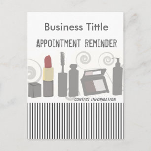 Postal De Invitación Belleza de Moda de Fiesta Elegante Maquillaje y Fa