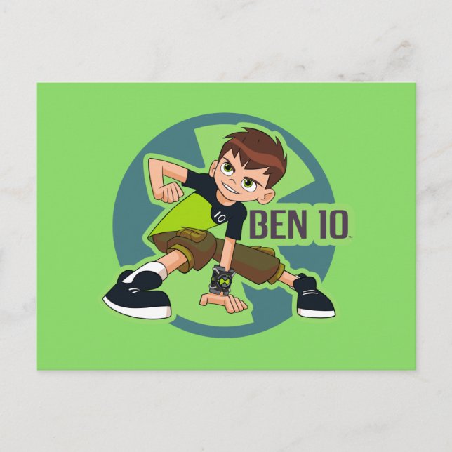 Postal De Invitación Ben Tennyson Omnitrix Gráfico (Anverso)