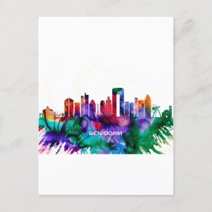 Postal De Invitación Benidorm Skyline