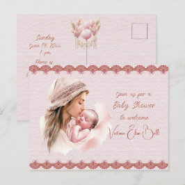 Postal De Invitación Bienvenidos a una ducha bebé